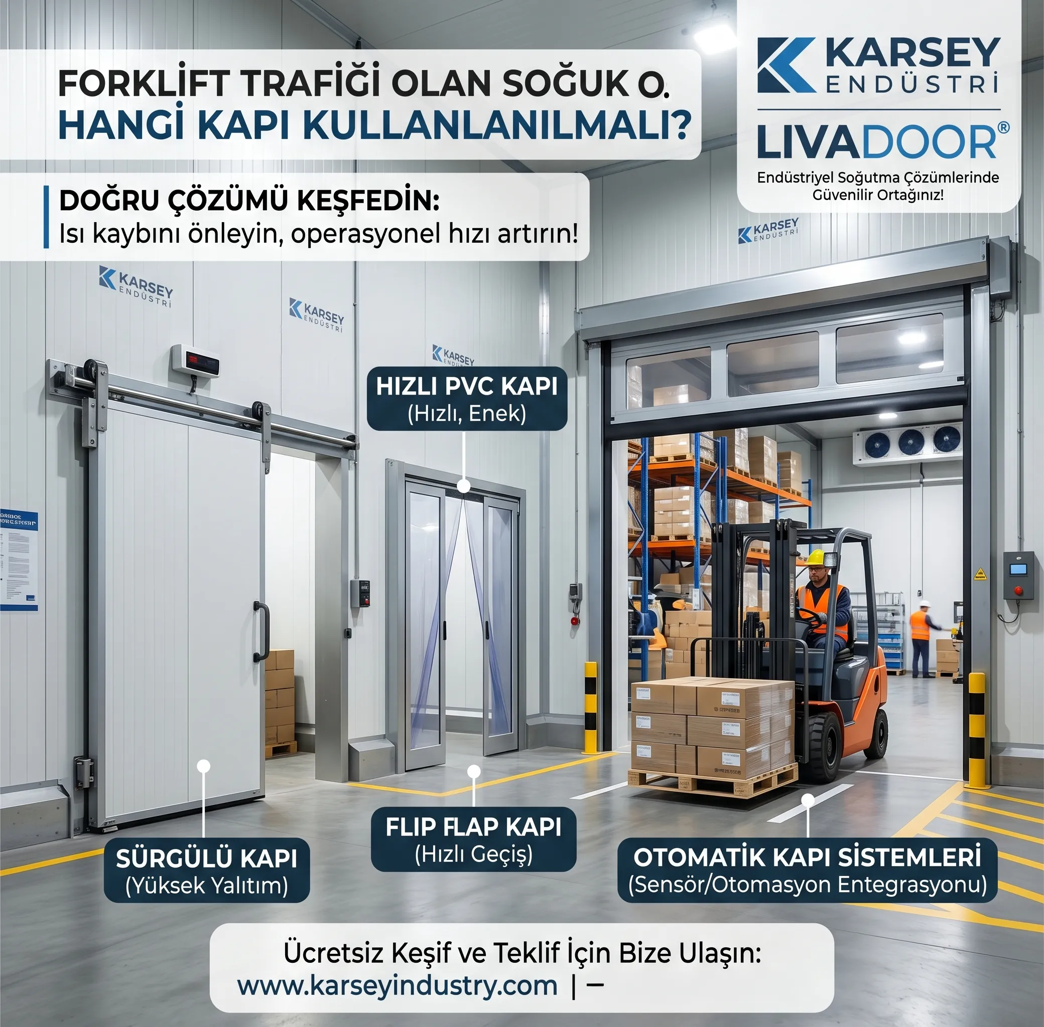 Forklift Trafiği Olan Soğuk Odalarda Hangi Kapı Kullanılmalı?