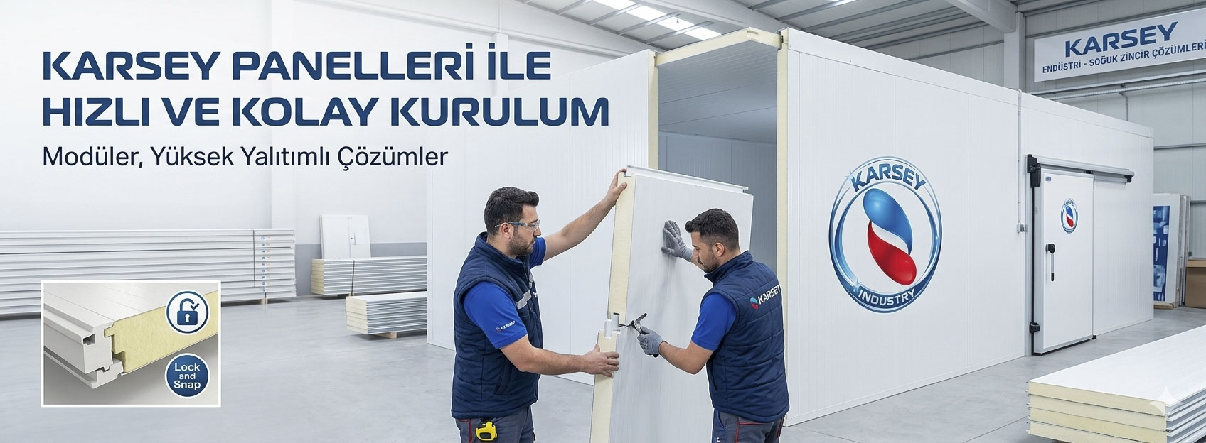 Karsey Panelleri ile Hızlı ve Kolay Kurulum: Soğuk Hava Odalarında Zaman Kazanın