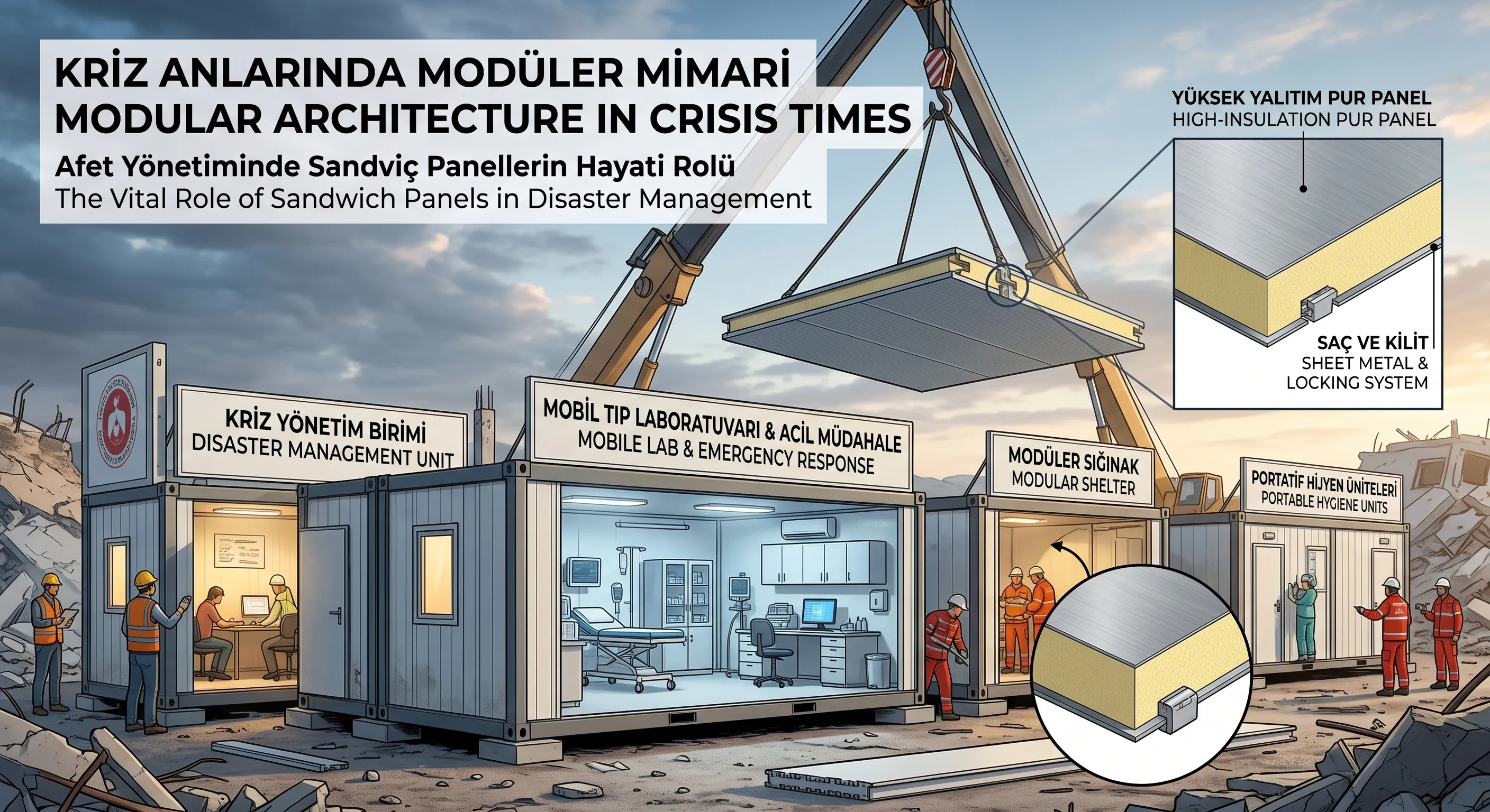 Modular Architecture in Times of Crisis: The Vital Role of Sandwich Panels in Disaster Management