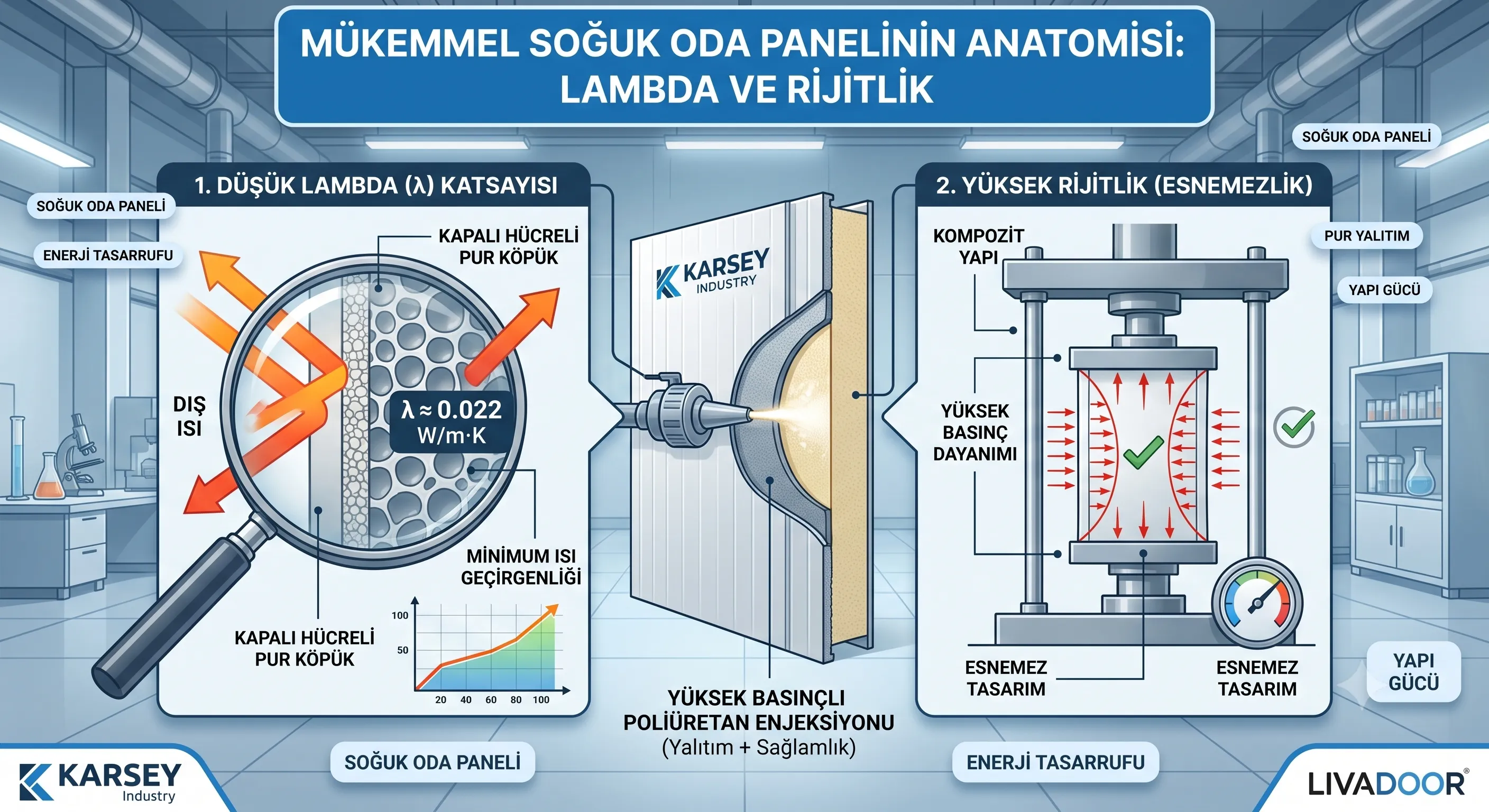 Mükemmel Soğuk Oda Panelinin İki Altın Kuralı: Düşük Lambda ve Yüksek Rijitlik