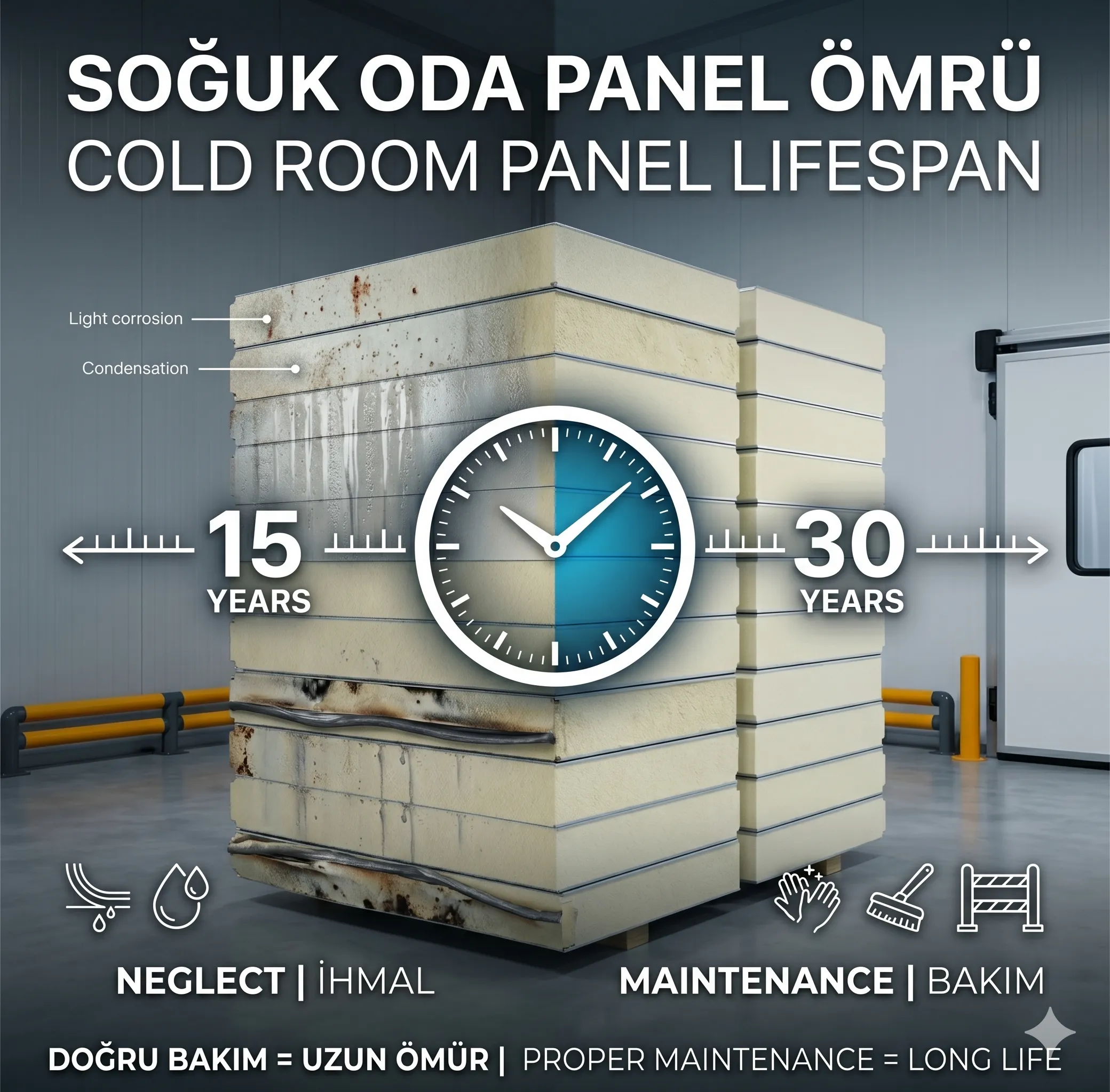 Soğuk Oda Panelinin Ömrü Kaç Yıldır?