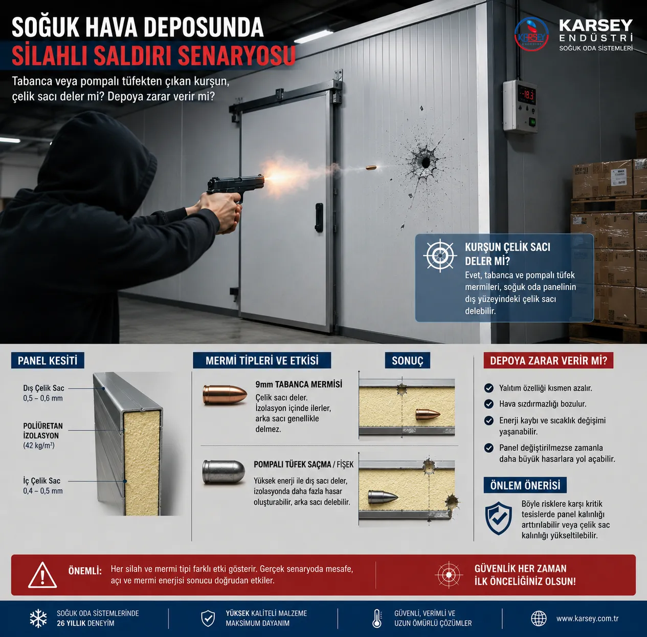 Soğuk hava deposunda silahlı çatışma oluyor ; kurşunlar depoya zarar vermiş mi ?