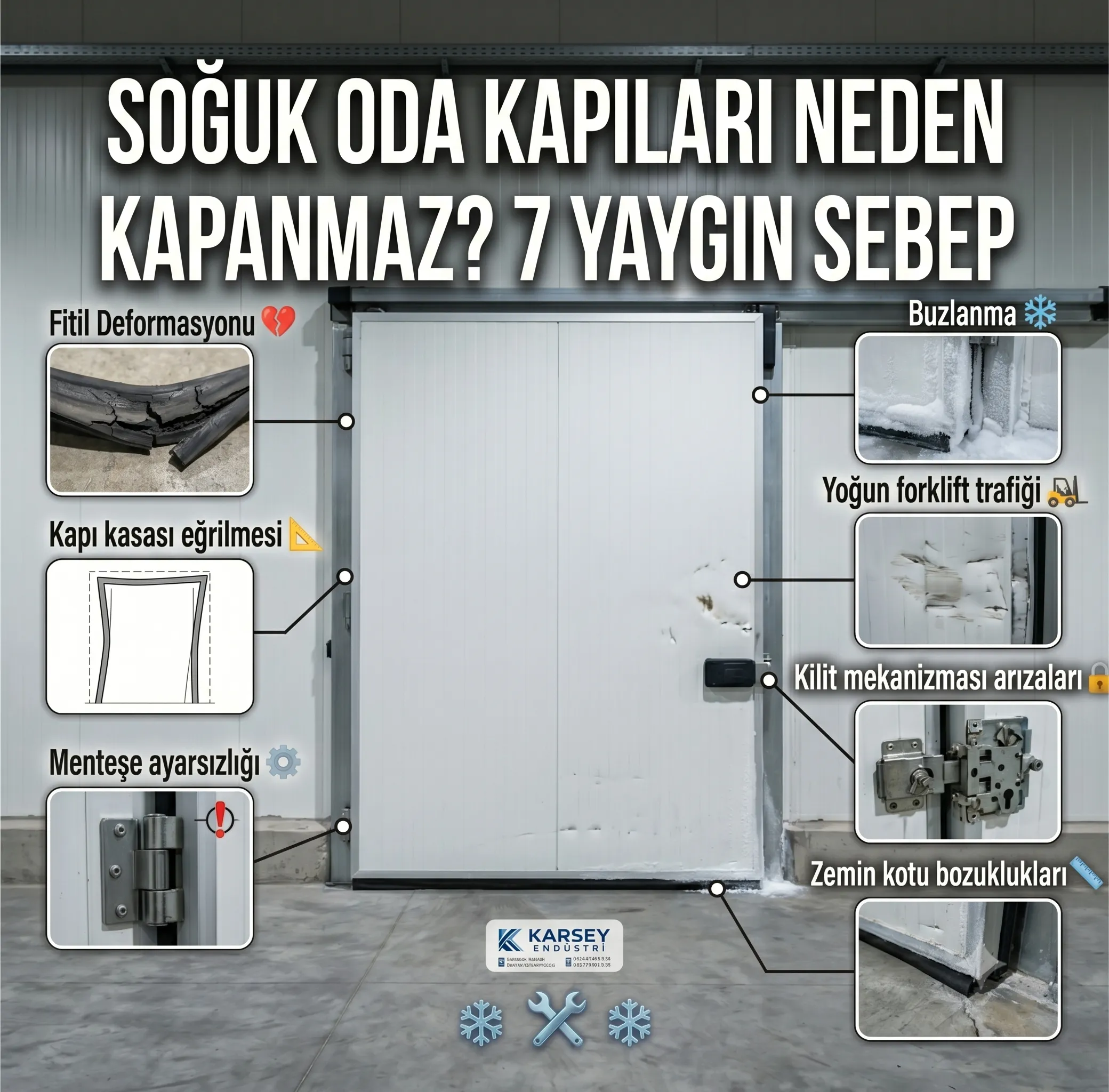 Soğuk Oda Kapıları Neden Kapanmaz? 7 Yaygın Sebep