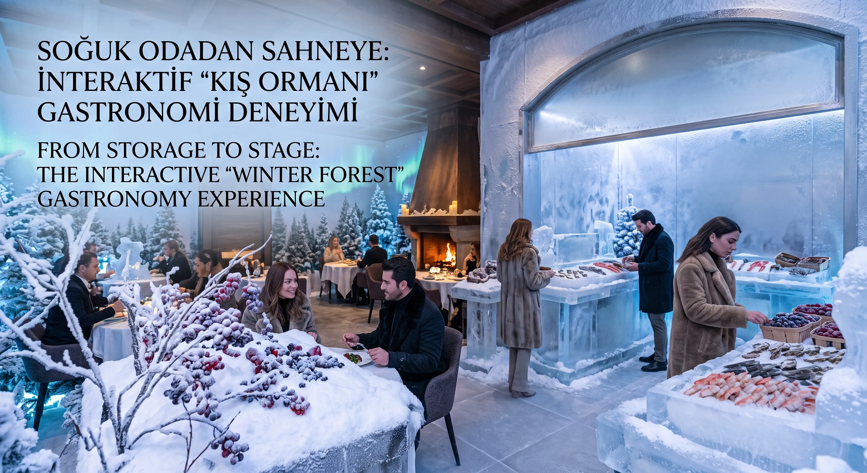 Soğuk Odadan Sahneye ; İnteraktif  Kış Ormanı Gastronomi Deneyimi