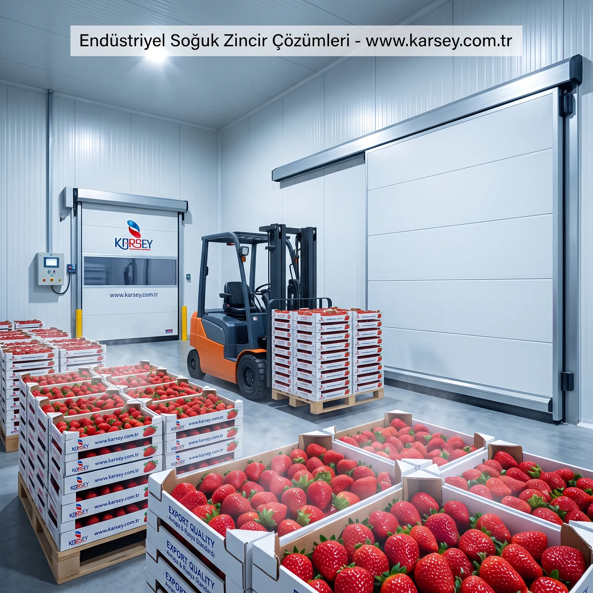 İhracatlık Çilek Nasıl Depolanır? Avrupa ve Rusya Pazarı İçin Soğuk Zincir Standartları