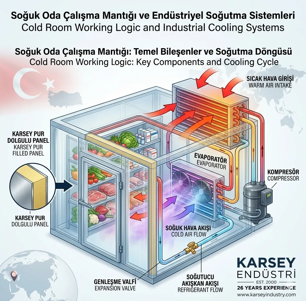 Soğuk Oda Çalışma Mantığı ve Endüstriyel Soğutma Sistemleri
