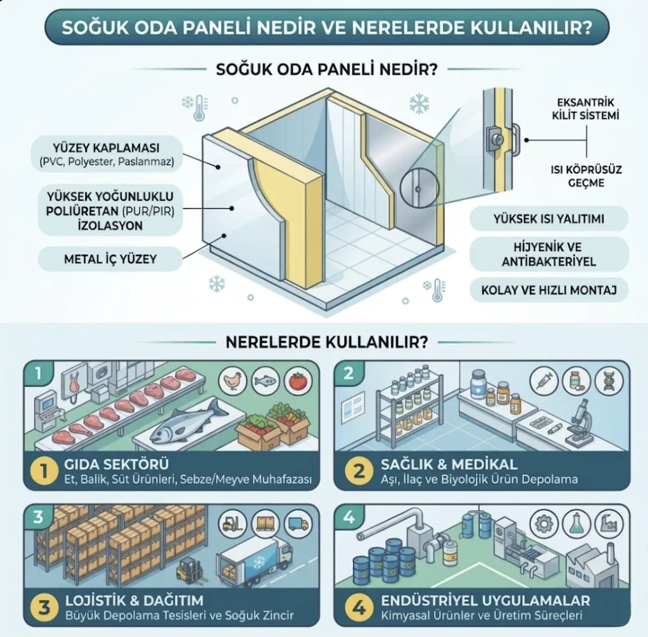 Soğuk Oda Paneli Nedir ve Nerelerde Kullanılır?