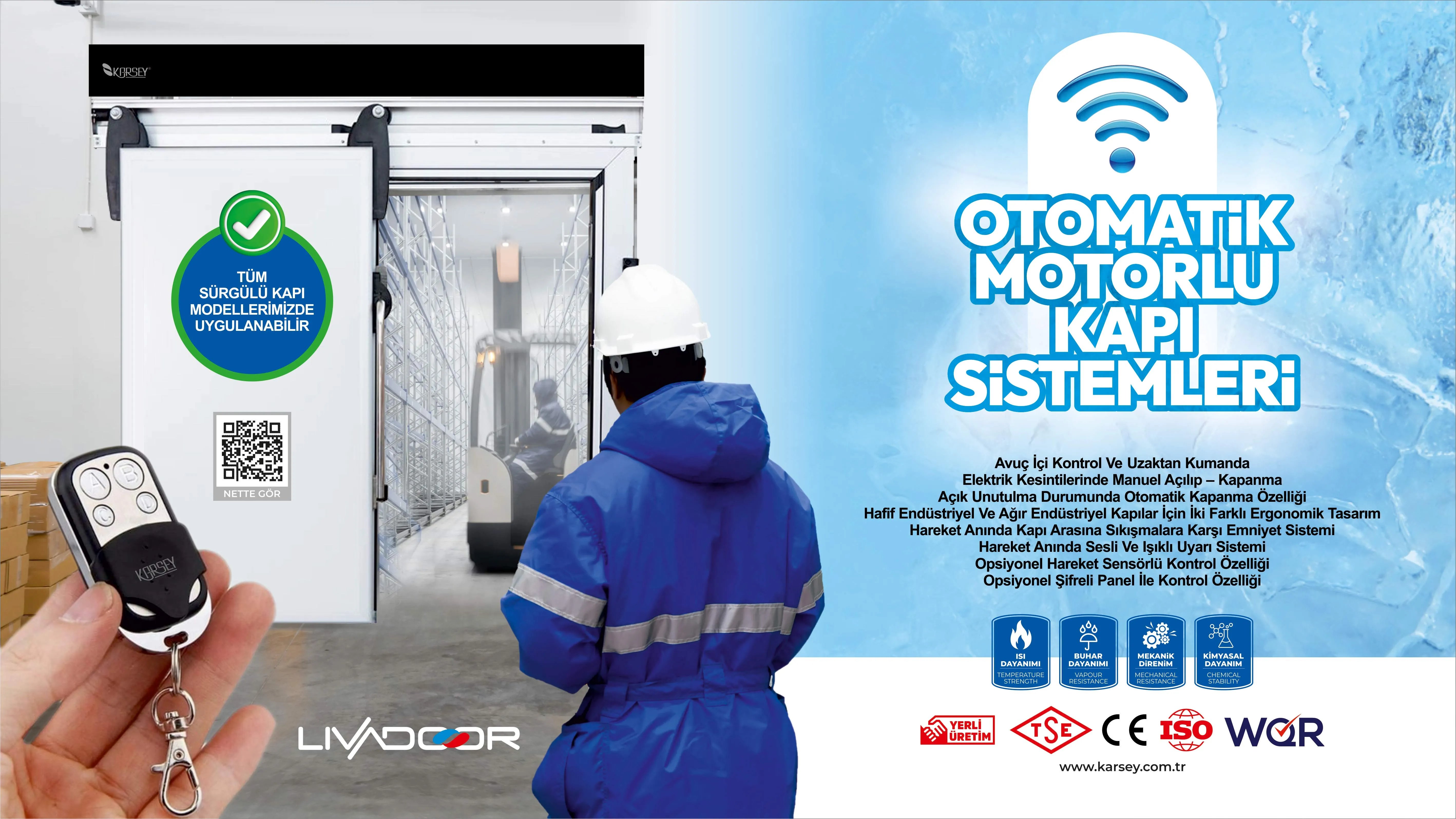 Soğuk Oda Otomatik Motorlu Kapı Sistemleri | Karsey & Livadoor